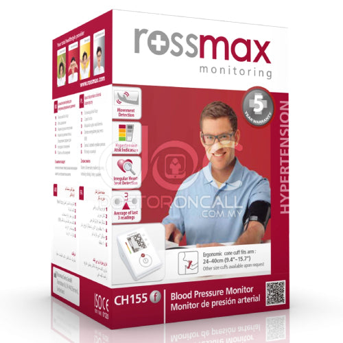 Rossmax Blood Pressure Monitor (CH155F) 1s - DoctorOnCall Online Pharmacy