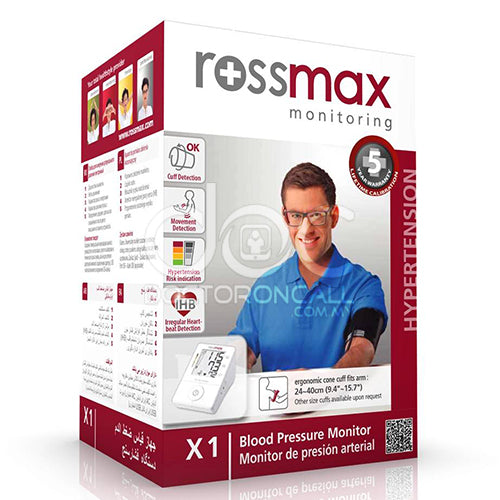 Rossmax Blood Pressure Monitor (X1) 1s - DoctorOnCall Online Pharmacy