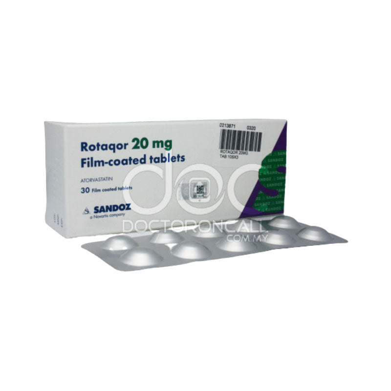 Rotaqor 20mg Tablet 30s - DoctorOnCall Online Pharmacy