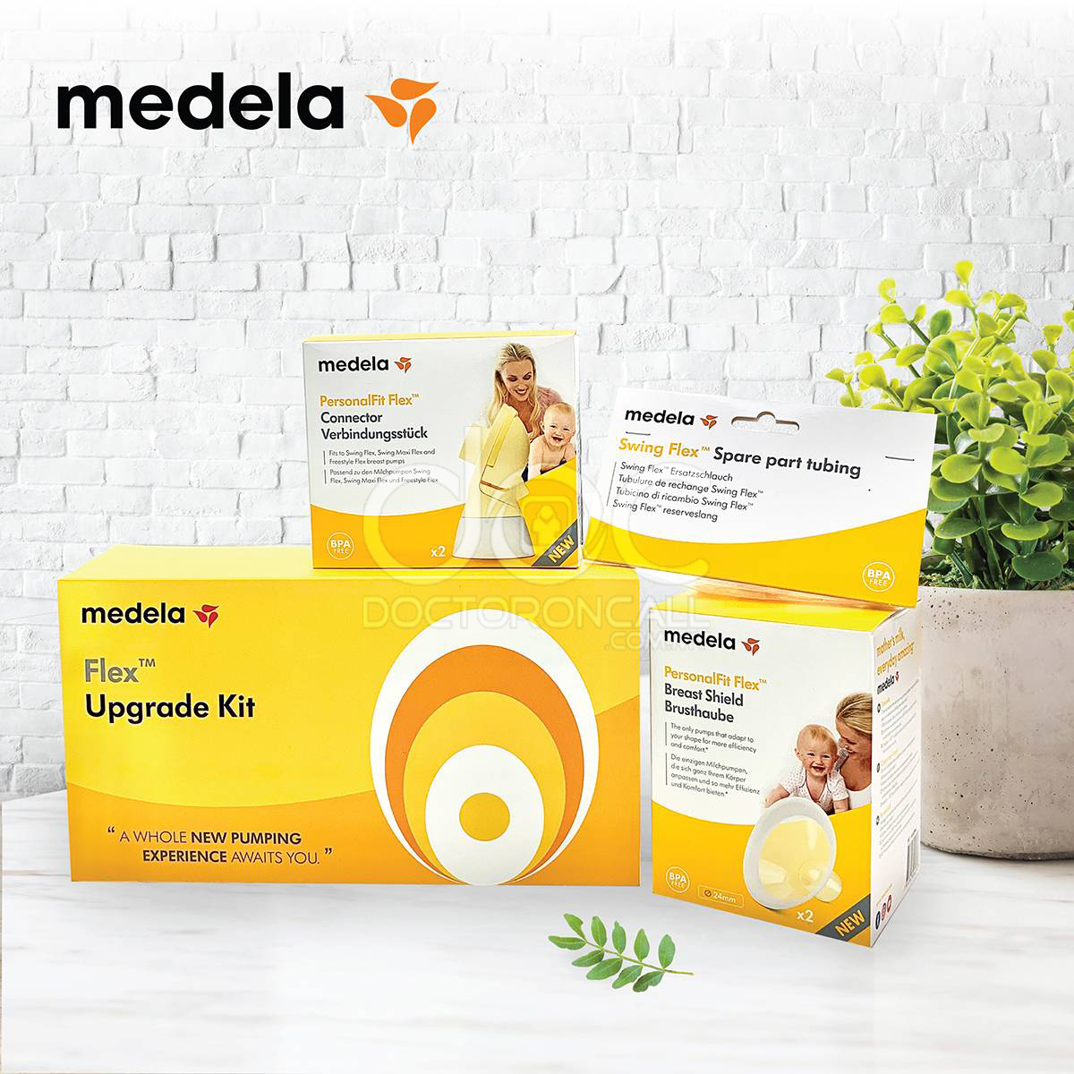 Medela Flex Upgrade Kit for Swing Maxi Double Electric Breast Pump 1s 27mm - DoctorOnCall Farmasi Online
