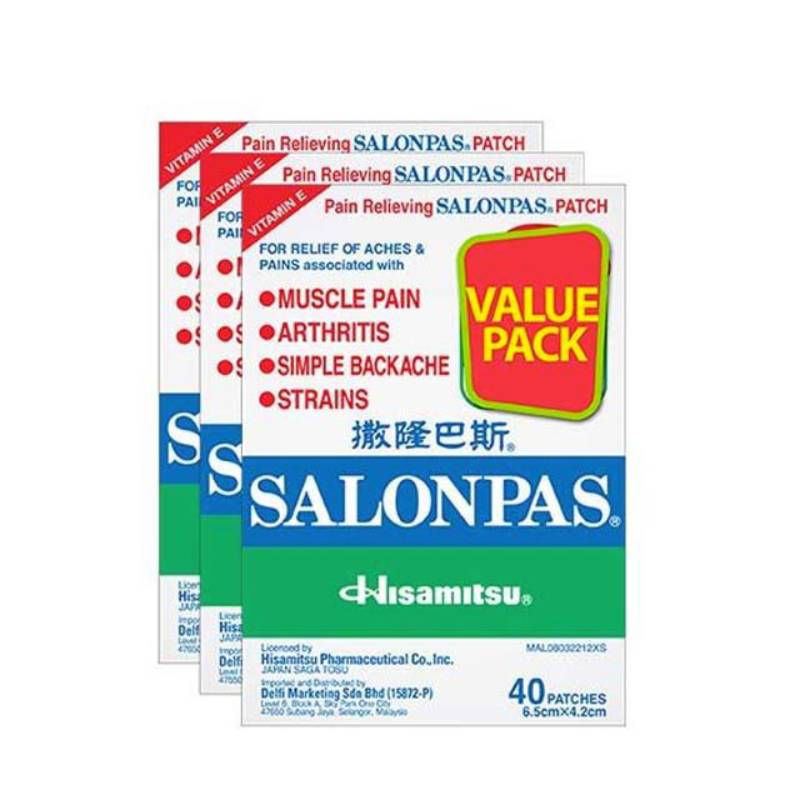Salonpas Patch 40s - DoctorOnCall Online Pharmacy