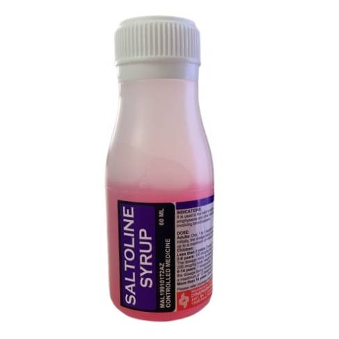 Saltoline (Salbutamol) Syrup 60ml - DoctorOnCall Farmasi Online