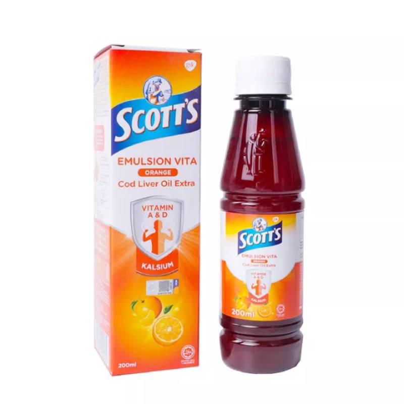 Scotts Emulsion Orange 200ml - DoctorOnCall Online Pharmacy