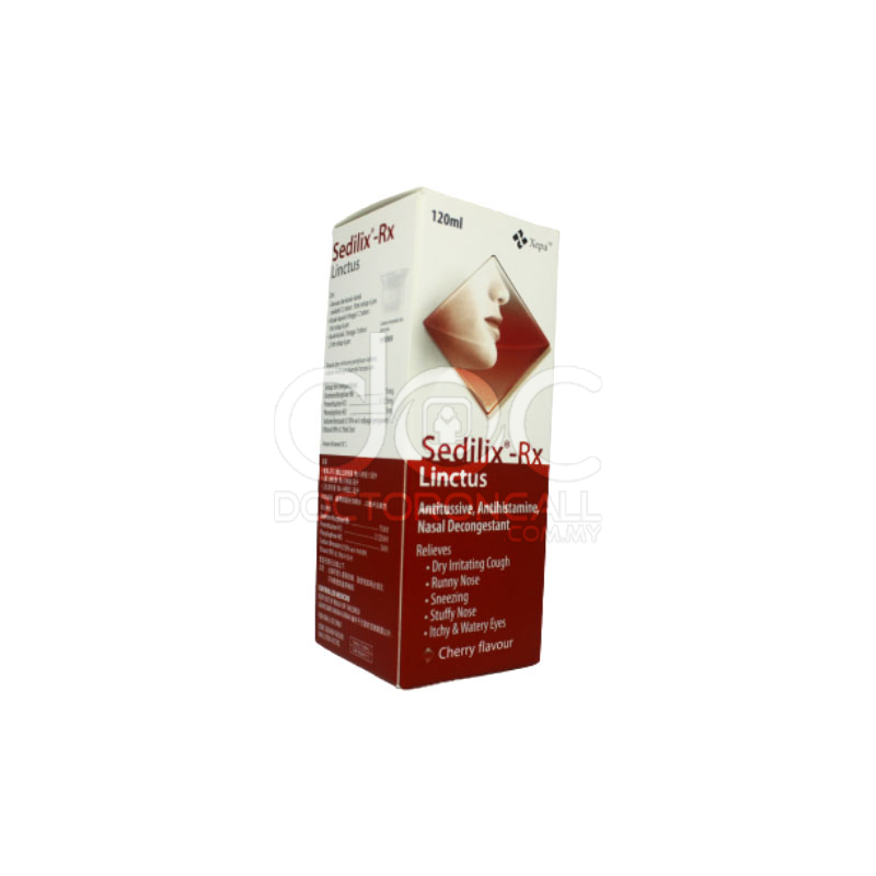 Sedilix-Rx Linctus 120ml - DoctorOnCall Online Pharmacy