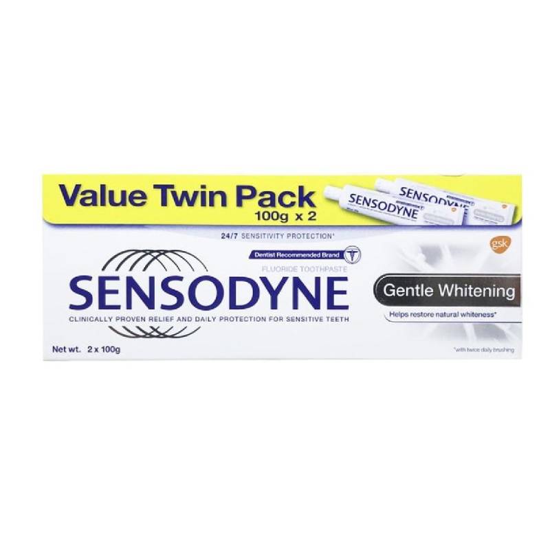 Sensodyne Gentle Whitening Toothpaste 100g x2 - DoctorOnCall Farmasi Online