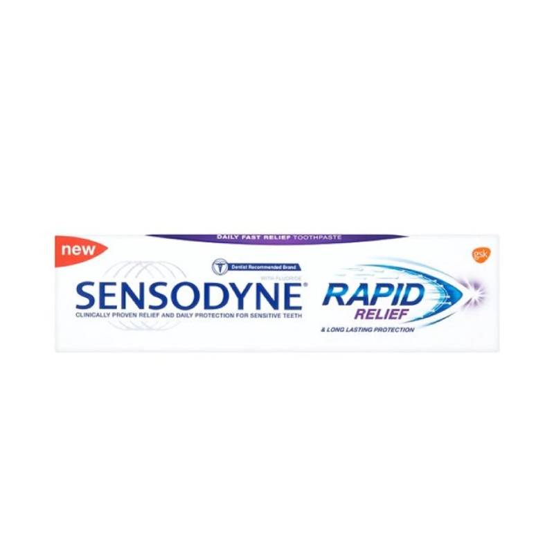 Sensodyne Rapid Relief Toothpaste 100g FOC Toothbrush - DoctorOnCall Farmasi Online