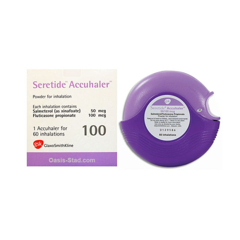 Buy Seretide 50 100mcg Accuhaler View Uses Side Effects Price Doctoroncall