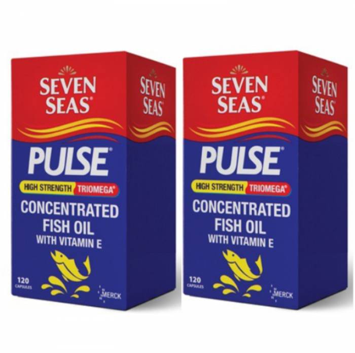 Seven Seas Pulse Triomega Pure Fish Oil 120s x2 - DoctorOnCall Farmasi Online