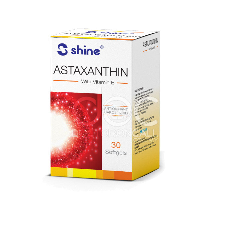 Shine Astaxanthin Tablet 30s - DoctorOnCall Farmasi Online