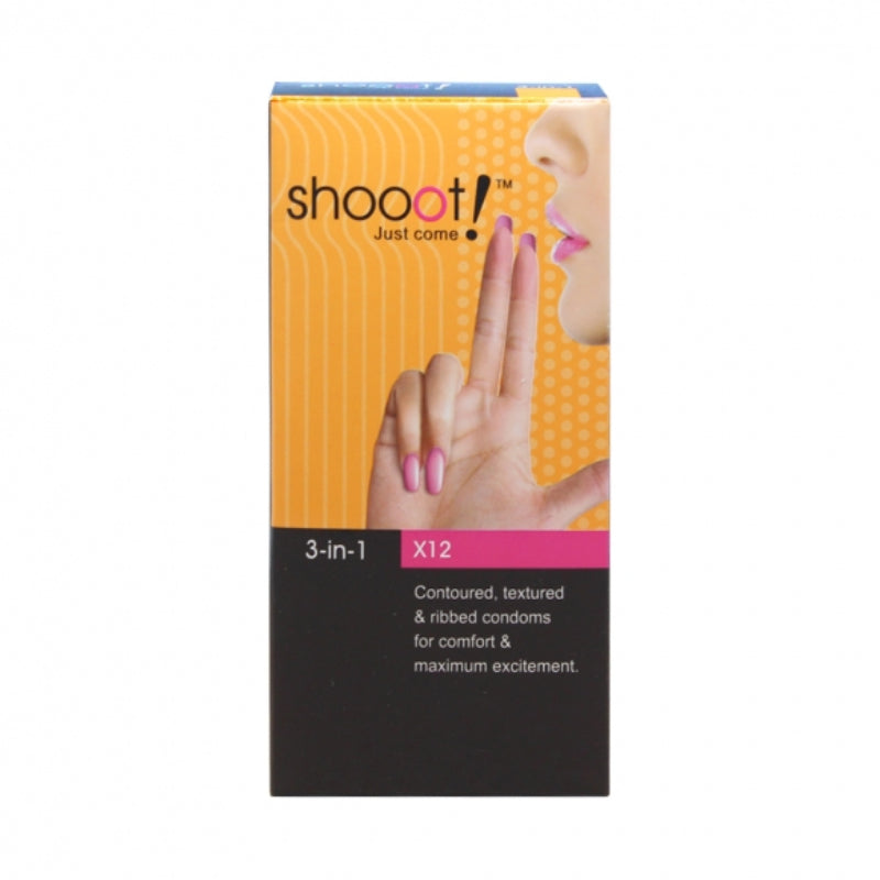 Shooot 3-In-1 Condom 12s - DoctorOnCall Online Pharmacy