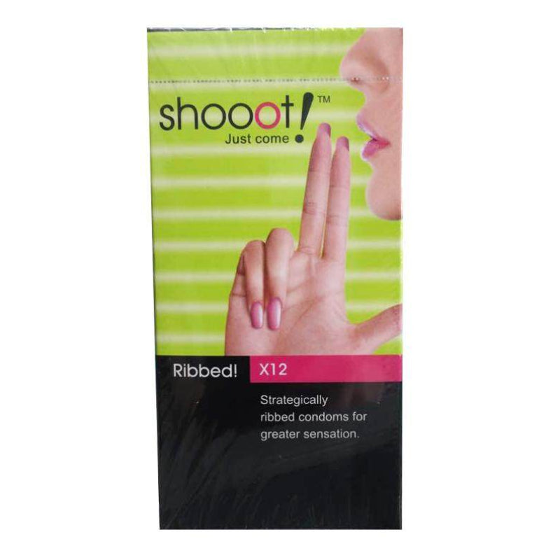 Shooot Ribbed Condom 12s - DoctorOnCall Farmasi Online