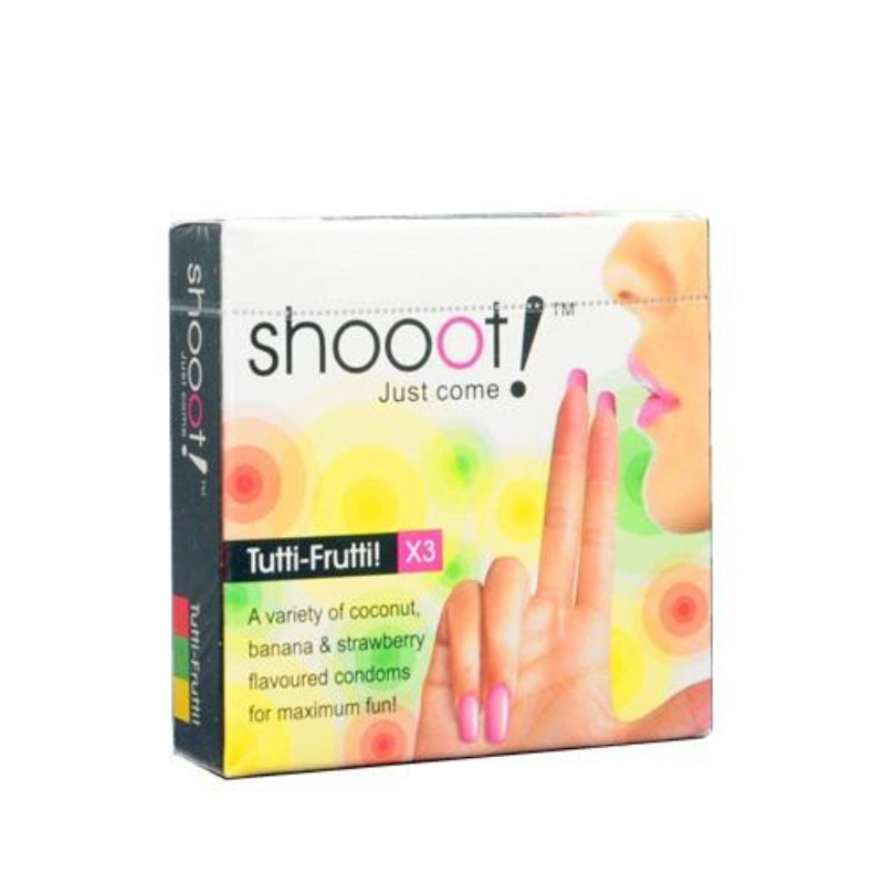 Shooot Tutti-Frutti Condom 12s - DoctorOnCall Online Pharmacy