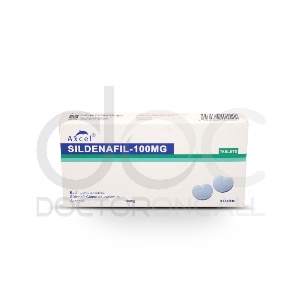 Axcel Sildenafil 100mg Tablet 4s - DoctorOnCall Farmasi Online