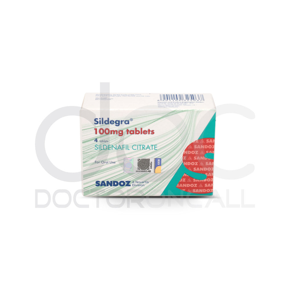 Sandoz Sildegra 100mg Tablet 4s - DoctorOnCall Online Pharmacy