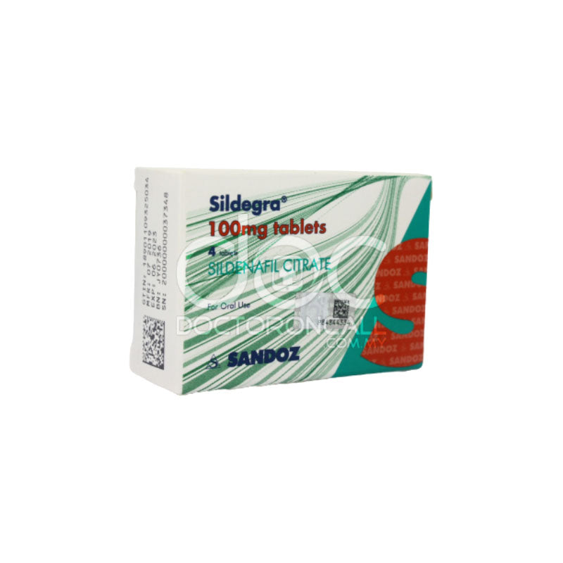 Sandoz Sildegra 100mg Tablet 4s - DoctorOnCall Farmasi Online