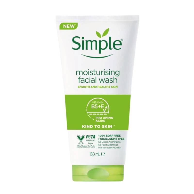 Simple Moisturising Facial Wash 150ml - DoctorOnCall Farmasi Online