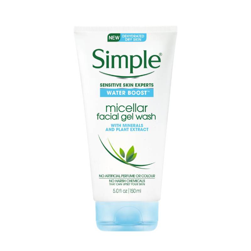 Simple Water Boost Micellar Facial Gel Wash 150ml - DoctorOnCall Farmasi Online