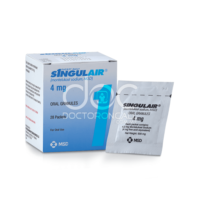 Singulair 4mg Oral Granules 28s - DoctorOnCall Farmasi Online