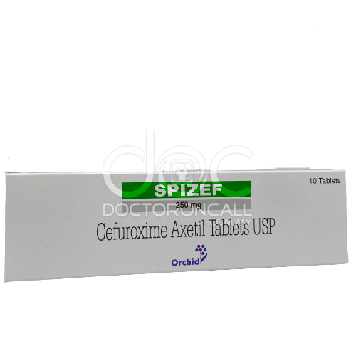 Spizef 250mg Tablet 10s (strip) - DoctorOnCall Online Pharmacy