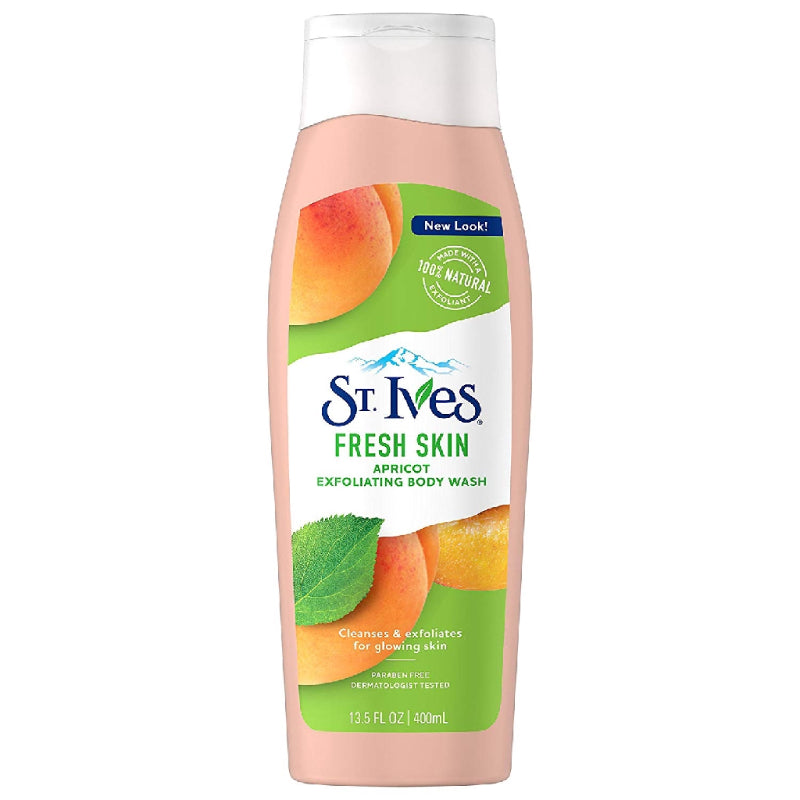 St.Ives Apricot Exfoliating Body Wash 400ml - DoctorOnCall Farmasi Online