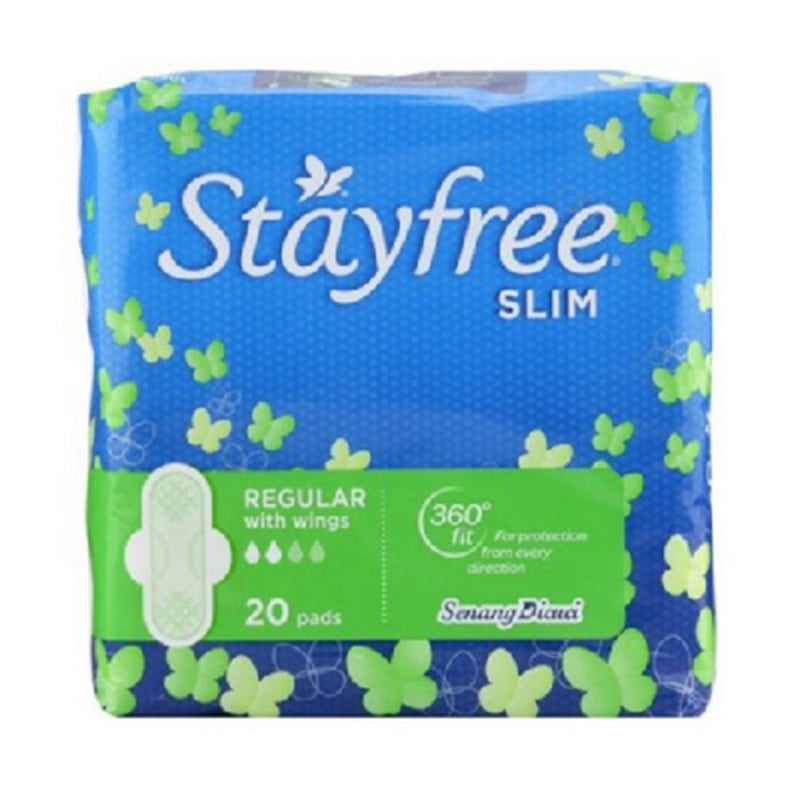 Stayfree Slim With Wings Pads 10s - DoctorOnCall Farmasi Online