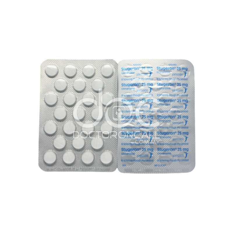 Stugeron 25mg Tablet 25s (strip) - DoctorOnCall Online Pharmacy