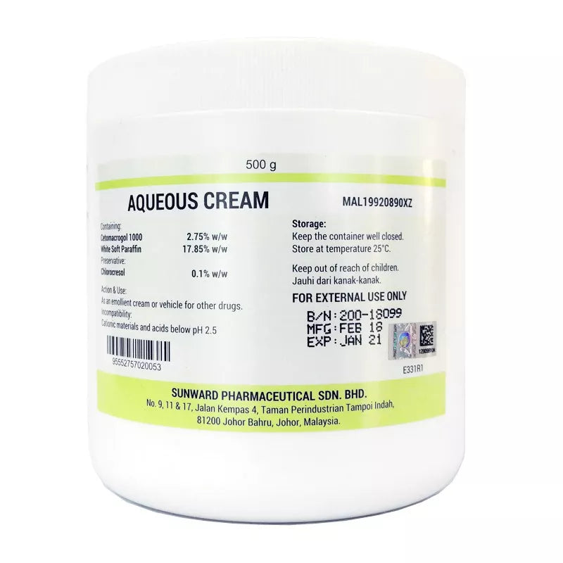 Sunward Aqueous Cream 100g - DoctorOnCall Farmasi Online