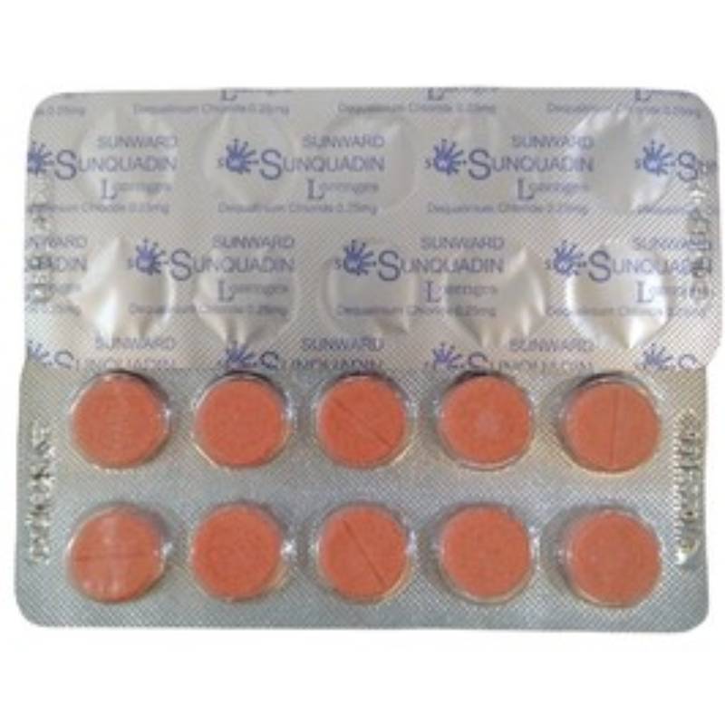 Sunward Sunquadin Lozenges 10s (strip) - DoctorOnCall Farmasi Online