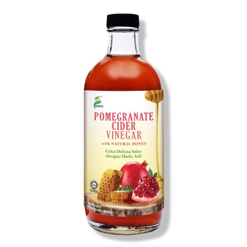 Surya Pomegranate Cider Vinegar - 450ml - DoctorOnCall Farmasi Online