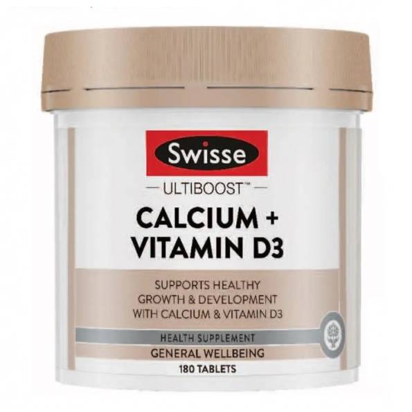 Swisse Ultiboost Calcium + Vitamin D Tablet 180s - DoctorOnCall Farmasi Online