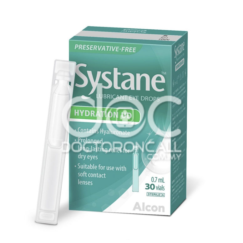 Systane Hydration UD Eye Drop 0.7ml x30 - DoctorOnCall Online Pharmacy