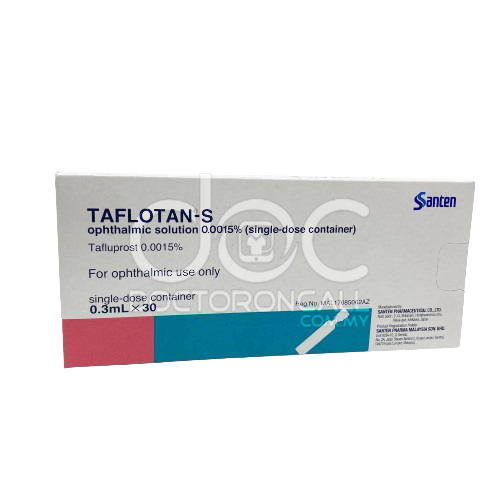 Taflotan-S Ophthalmic Solution 0.3ml - 30s - DoctorOnCall Online Pharmacy