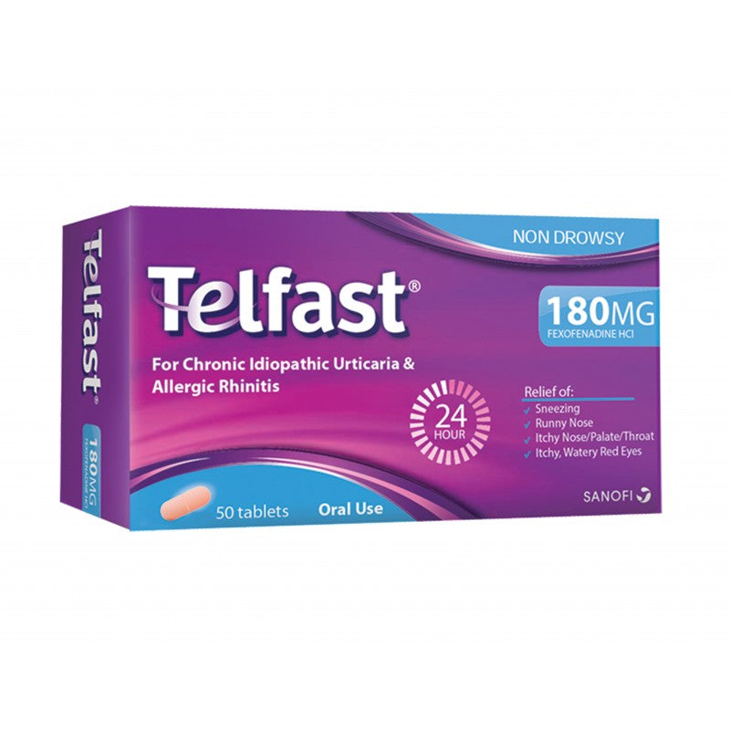 Telfast 180mg Tablet 10s (strip) - DoctorOnCall Online Pharmacy