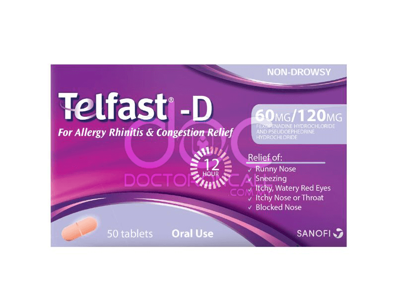 Telfast-D Tablet 10s (strip) - DoctorOnCall Online Pharmacy