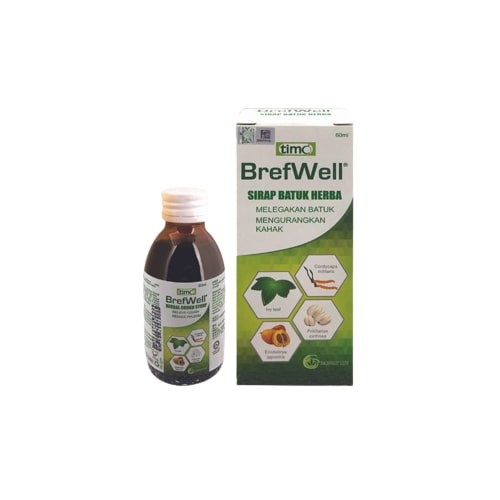 Timo Brefwell Herbal Cough Syrup 120ml - DoctorOnCall Farmasi Online