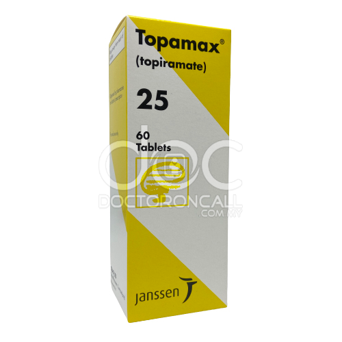 Topamax 25mg Tablet - 60s - DoctorOnCall Online Pharmacy