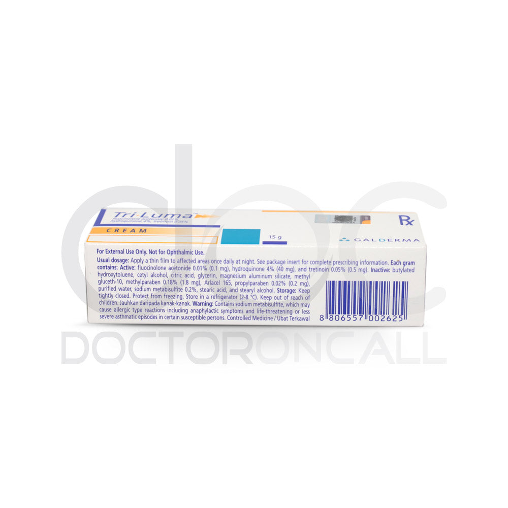 Tri-Luma Cream 15g - DoctorOnCall Farmasi Online