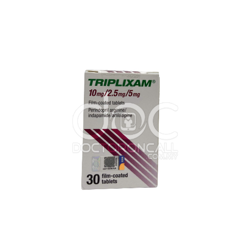 Triplixam 10/2.5/5mg Tablet 30s - DoctorOnCall Farmasi Online
