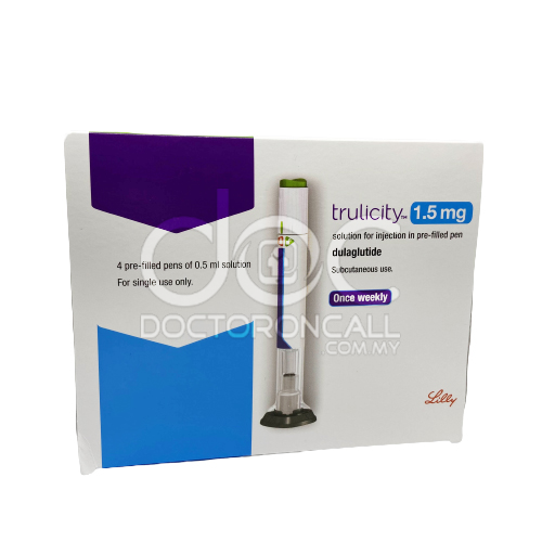 Trulicity 1.5mg Pre-Filled Pen 0.5ml x4 - DoctorOnCall Online Pharmacy