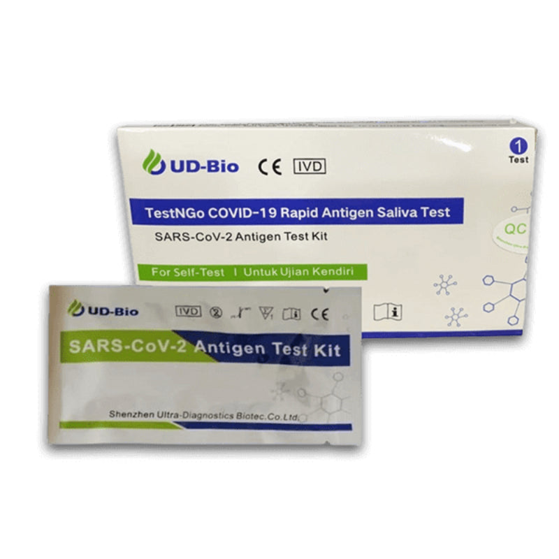 UD-Bio TestNGo COVID-19 Rapid Antigen Saliva Test Kit 1s - DoctorOnCall Farmasi Online