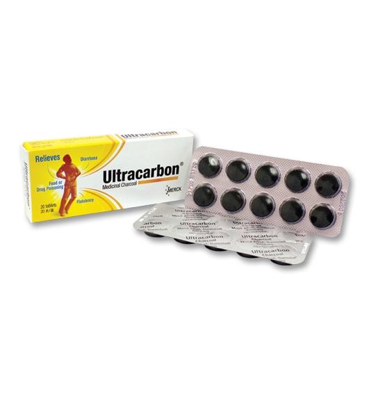 Ultracarbon 250mg Tablet 50s - DoctorOnCall Farmasi Online