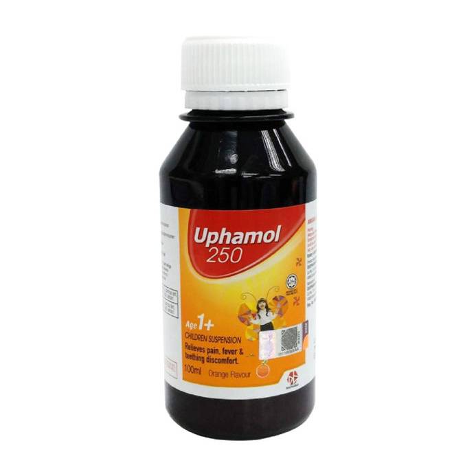 Uphamol 250mg Orange Suspension 100ml - DoctorOnCall Online Pharmacy