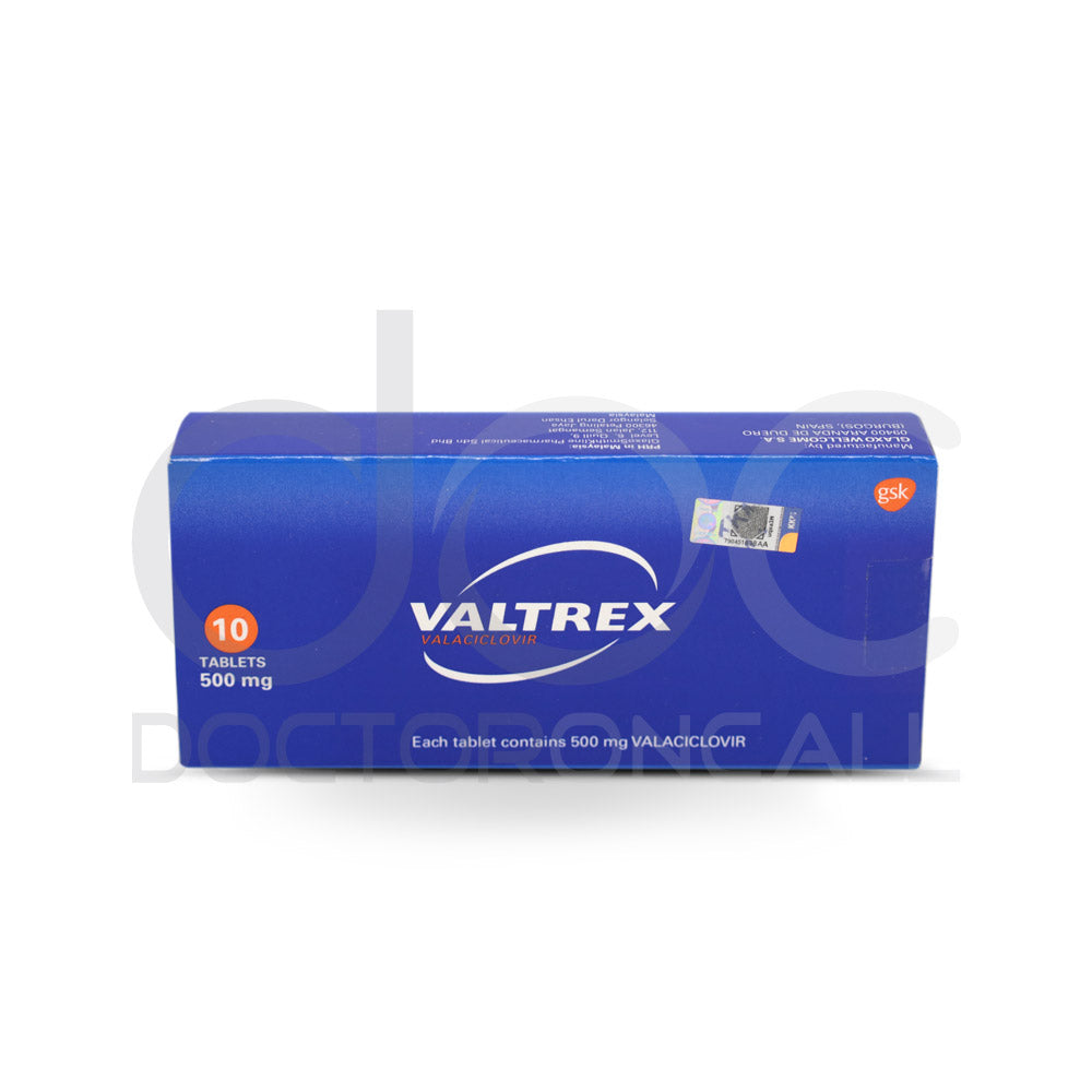 Valtrex 500mg Tablet 42s - DoctorOnCall Farmasi Online