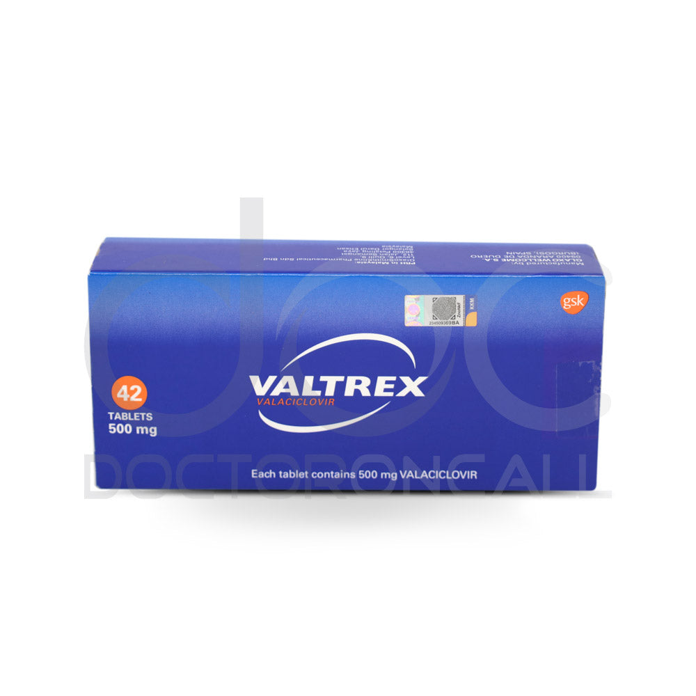 Valtrex 500mg Tablet 14s (strip) - DoctorOnCall Farmasi Online