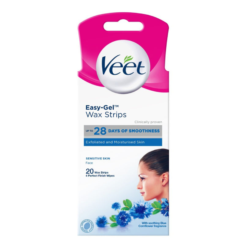 Veet Facial Wax Strip (Sensitive Skin) 20s - DoctorOnCall Online Pharmacy