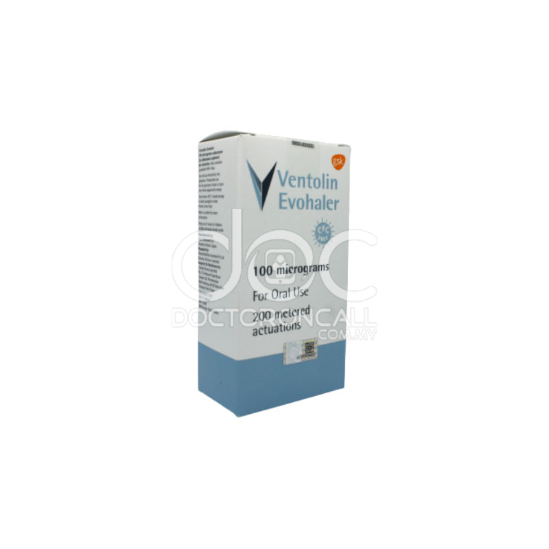 Ventolin 100mcg Evohaler-Shortness of breath/chest tightness