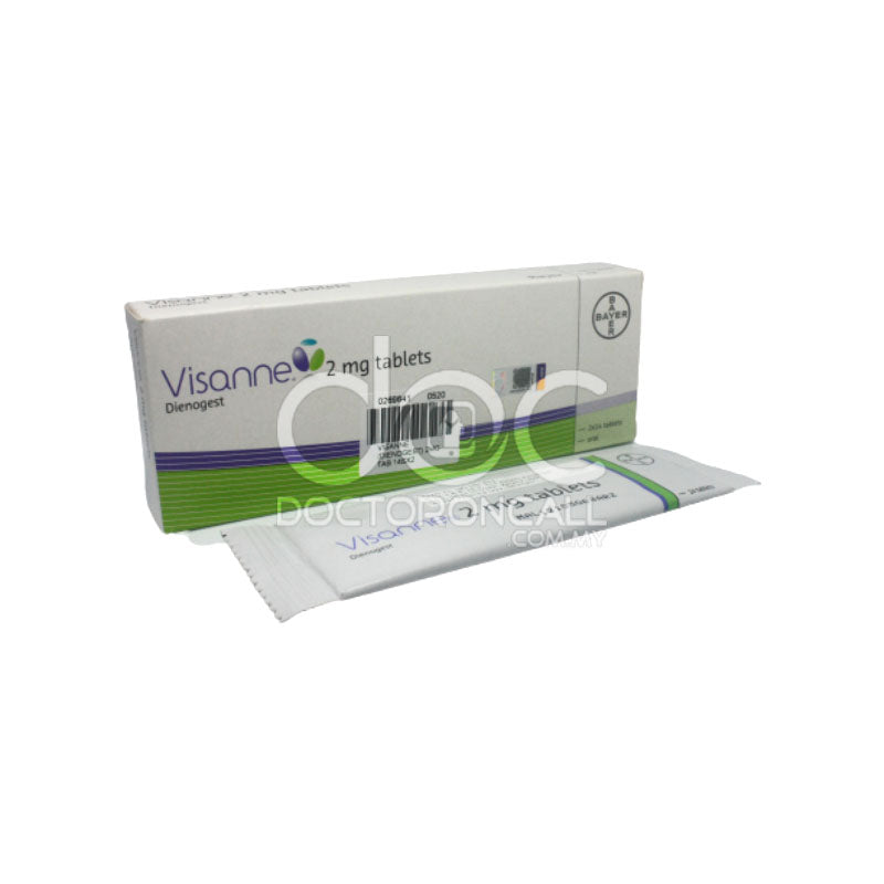 Visanne (Dienogest) 2mg Tablet 28s - DoctorOnCall Online Pharmacy