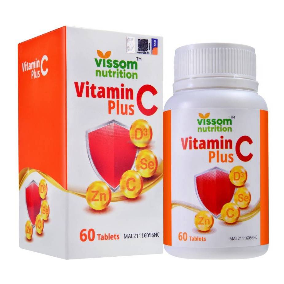 Vissom Nutrition Vitamin C Plus Tablet 60s - DoctorOnCall Online Pharmacy