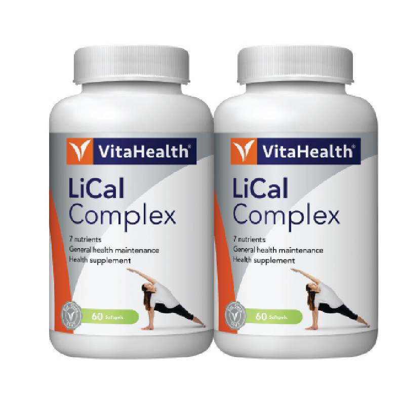 VitaHealth LiCal Complex Capsule 60s x2 - DoctorOnCall Online Pharmacy