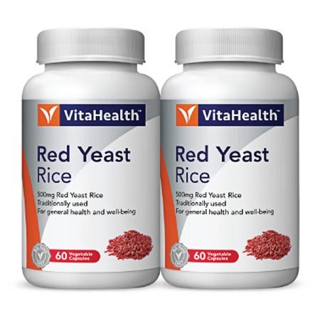 VitaHealth Red Yeast Rice 500mg Capsule 60s x2 - DoctorOnCall Farmasi Online
